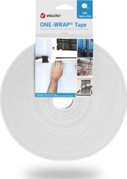 Velcro Taśma VELCRO One Wrap 13 mm, biała, 25 m