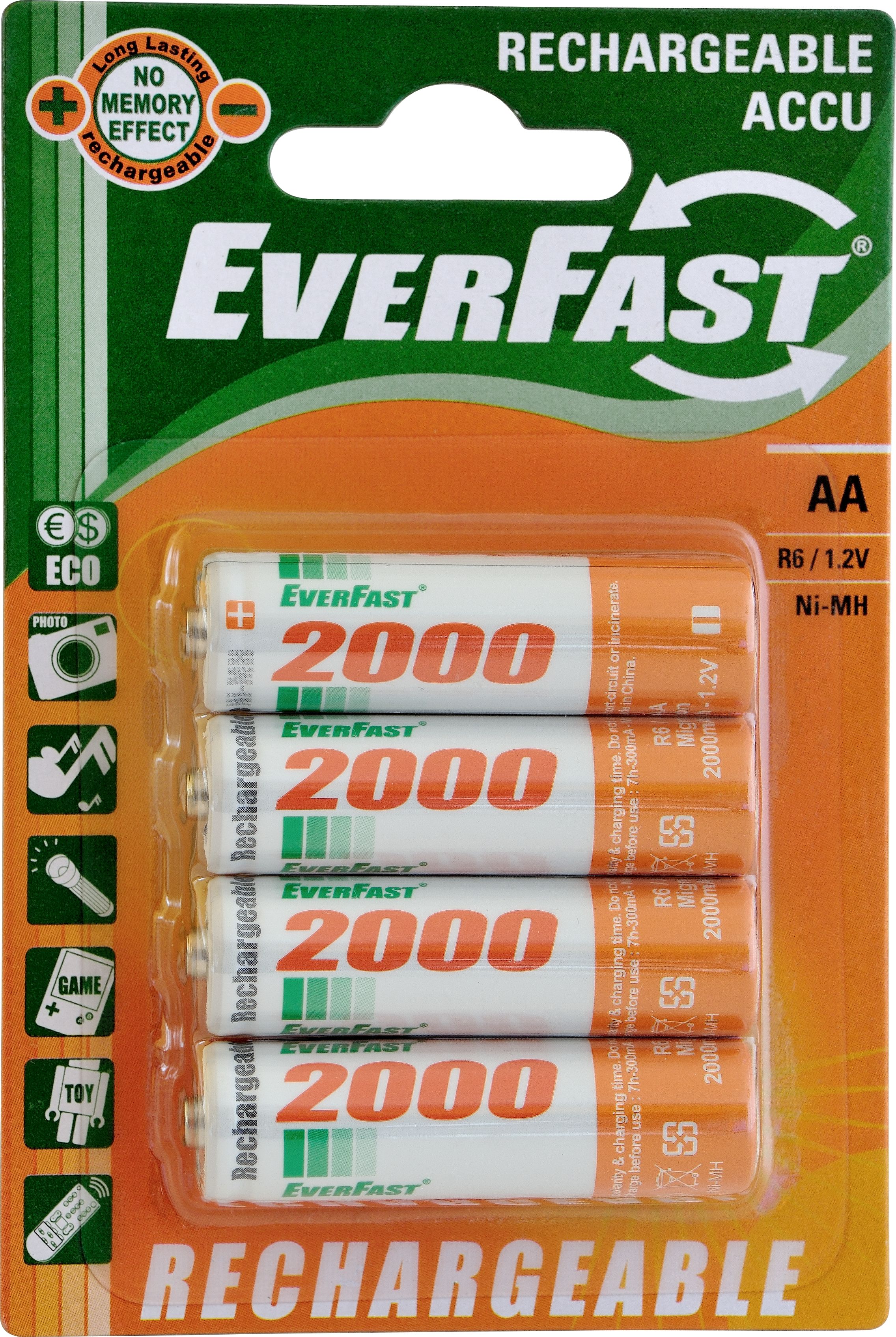EverActive Akumulator AA / R6 2000mAh 4 szt.