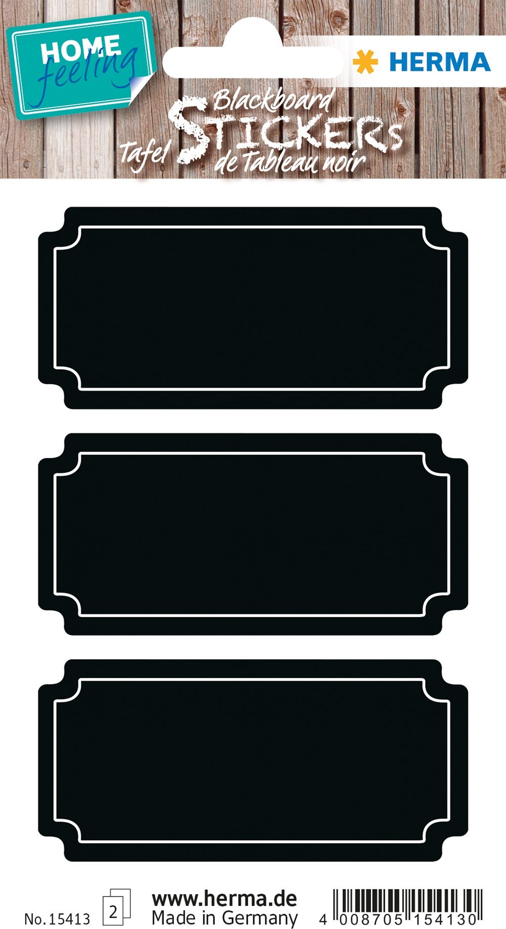 Herma HERMA Tafeletiketten Schilder schwarz 6St.