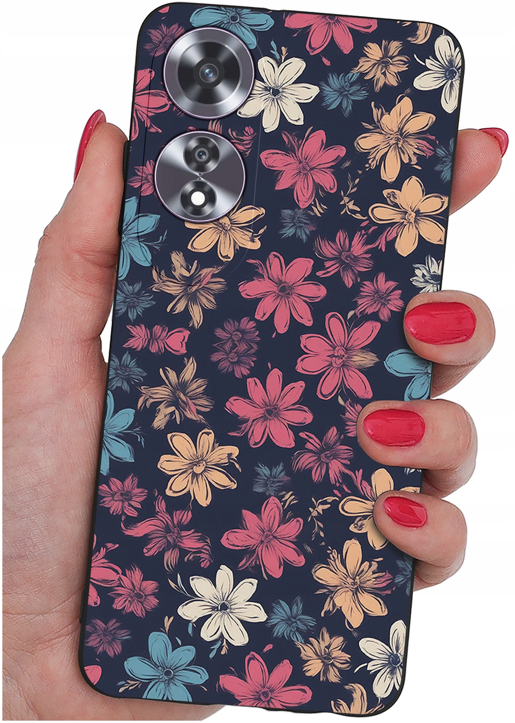 Etui do Oppo A60 4G WZORY |SILIKONOWE MATT CASE + SZKŁO 9H