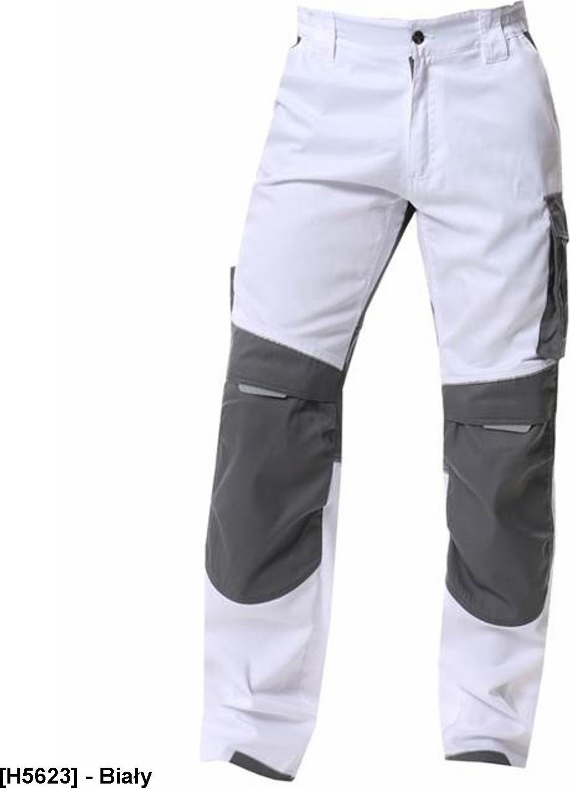 Ardon SUMMER ARDON - modne spodnie do pasa, dopracowana sylwetka, odblaskowe elementy - biały H5623 52