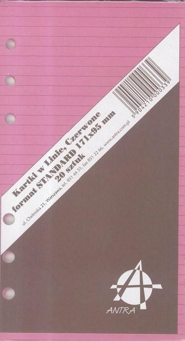 Antra Wkład do organizera ST Linia czerwona (270061)