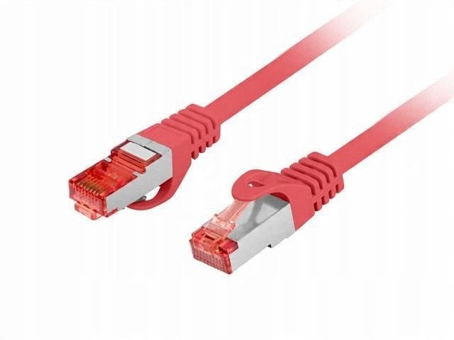 PATCHCORD KAT.6 S/FTP LSZH CU 15M CZERWONY FLUKE PASSED LANBERG