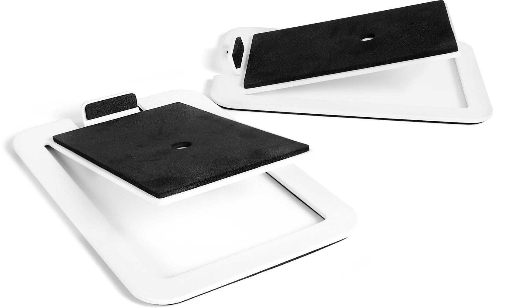 KANTO AUDIO DESKTOP SPEAKER STANDS FOR MIDSIZE SPEAKERS - WHITE (PAIR)
