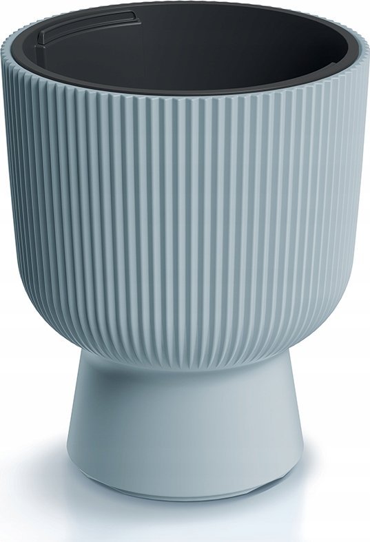 Prosperplast DONICZKA DO KWIATÓW MILLY NA NODZE ŚR 24CM JASNY SZARY