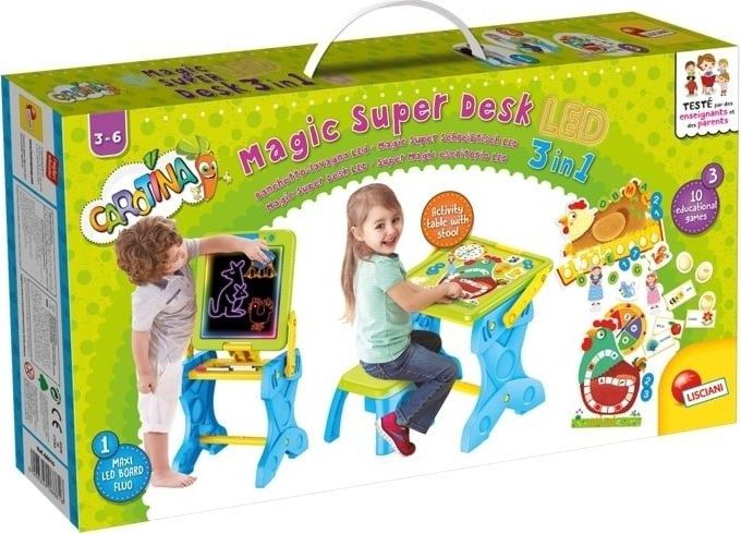 Lisciani Magiczne biurko + tablica 3w1 72415 CAROTINA