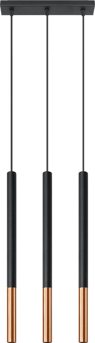 Lampa wisząca Sollux Nowoczesna lampa sufitowa ledowa do biura Sollux MOZAICA potrójna SL.0889