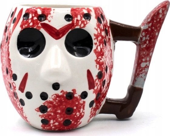 Kubek Ceramiczny 3D Horror Maska Jason Piątek 13-go Prezent