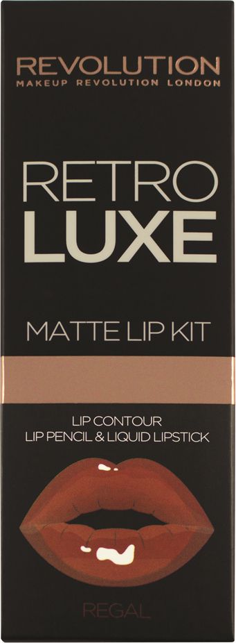Makeup Revolution Retro Luxe Kit Matte Regal Pomadka i konturówka do ust