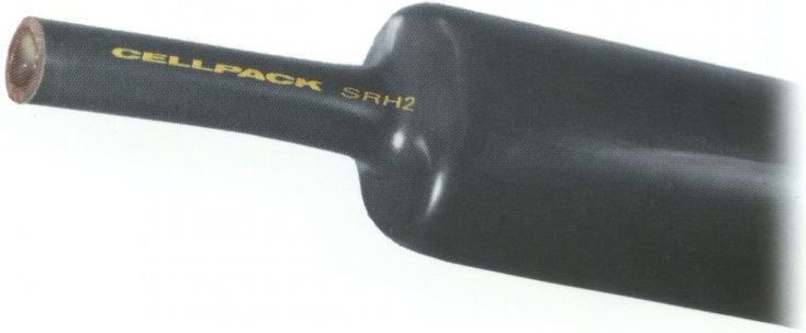 Cellpack Rura termokurczliwa pogrubiana bez kleju czarna 6-22/1000mm SR2 (127394)