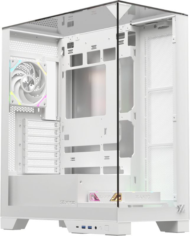 Obudowa XYZ PC GEAR Trifecta ARGB biała (X-CS-TRIFECTA-W)