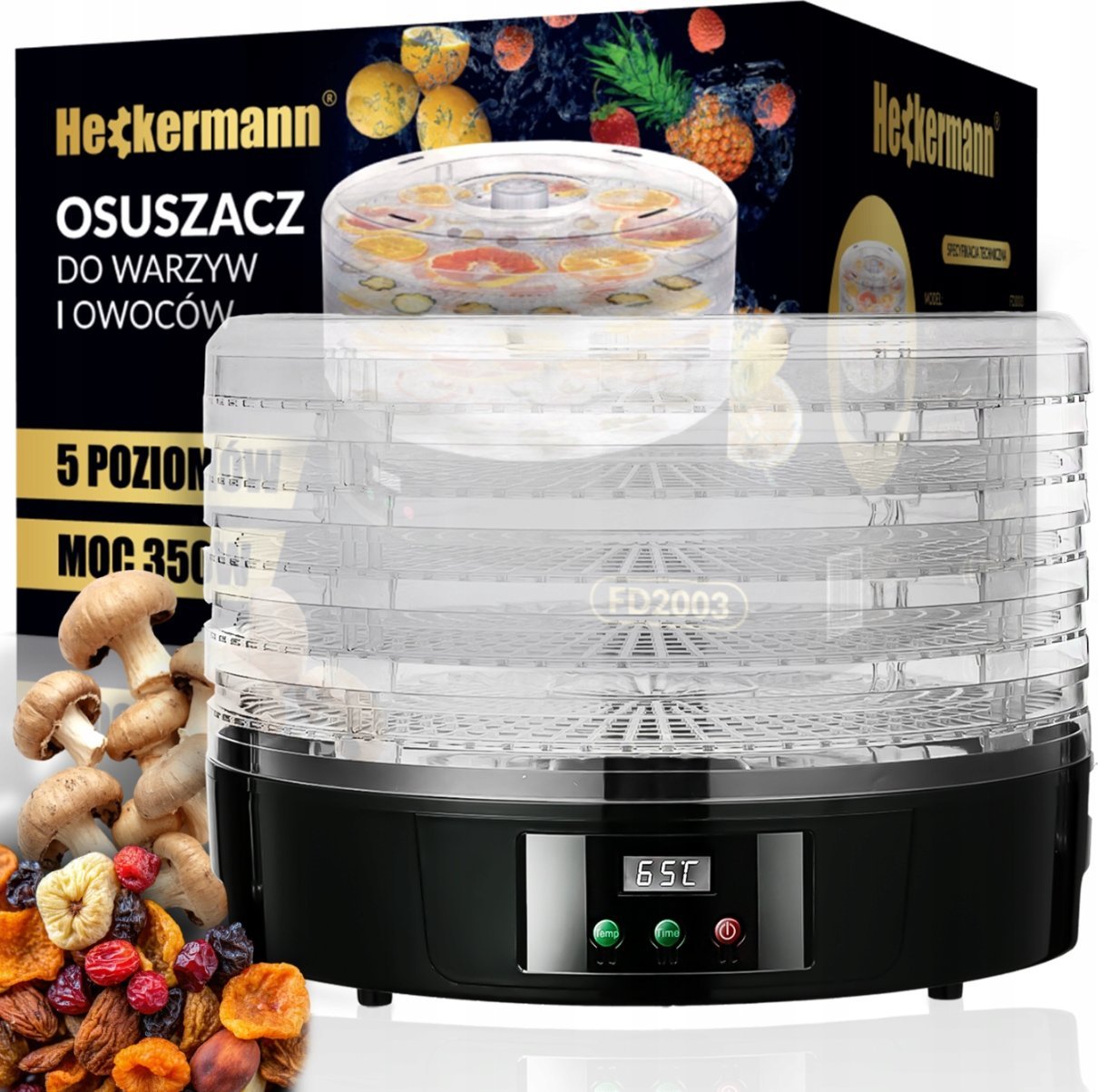 Suszarka Heckermann Suszarka do żywności Heckermann FD2003