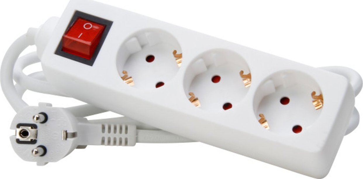 EFB EFB Steckdosenleiste 3x mit Schalter 1,4m,H05VV-F 3G1,