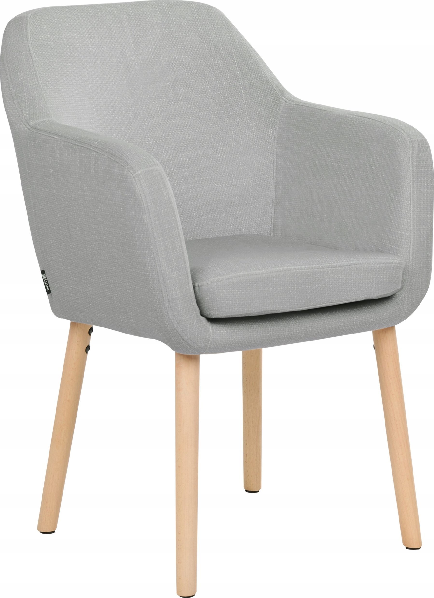 Beliani Krzesło do jadalni welurowe szare YORKVILLE II