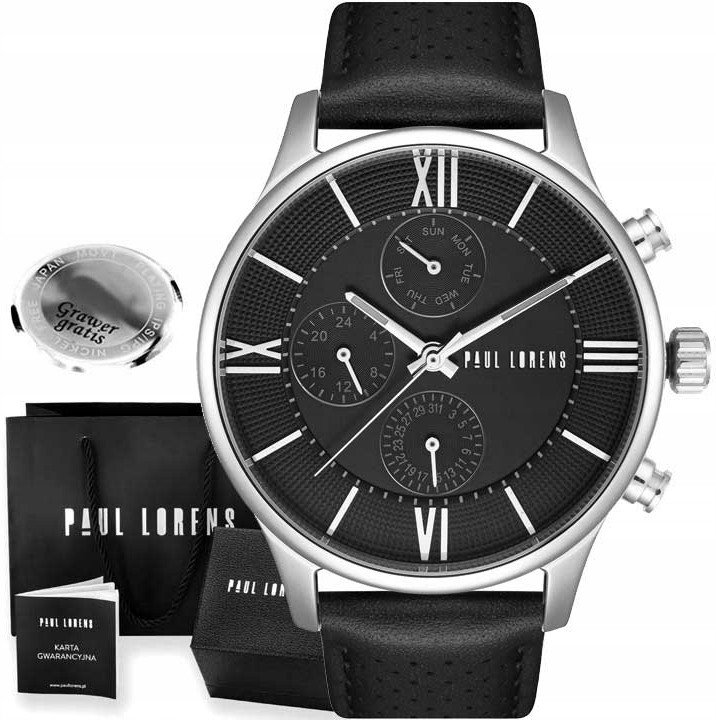 Zegarek męski Paul Lorens SAVRESE-1A1 Z GRAWREM