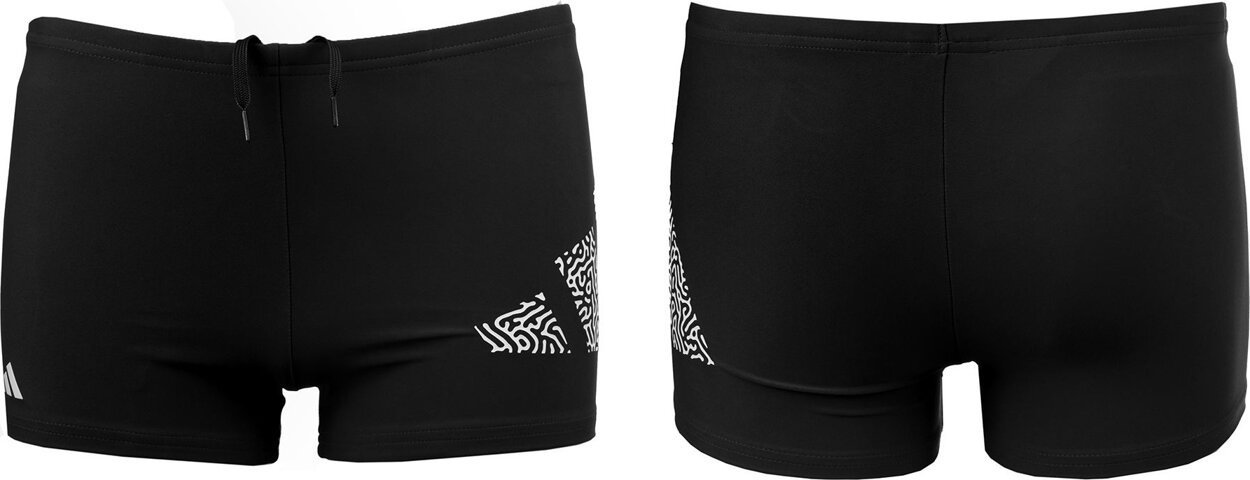 Adidas Spodenki kąpielowe dla dzieci adidas 3 Bar Logo czarne HR7480 128cm