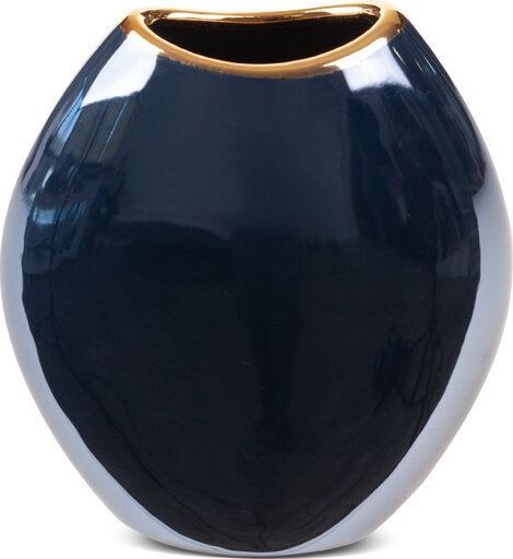 Eurofirany Wazon dekoracyjny ceramiczny MORA 14X7X16 granatowy