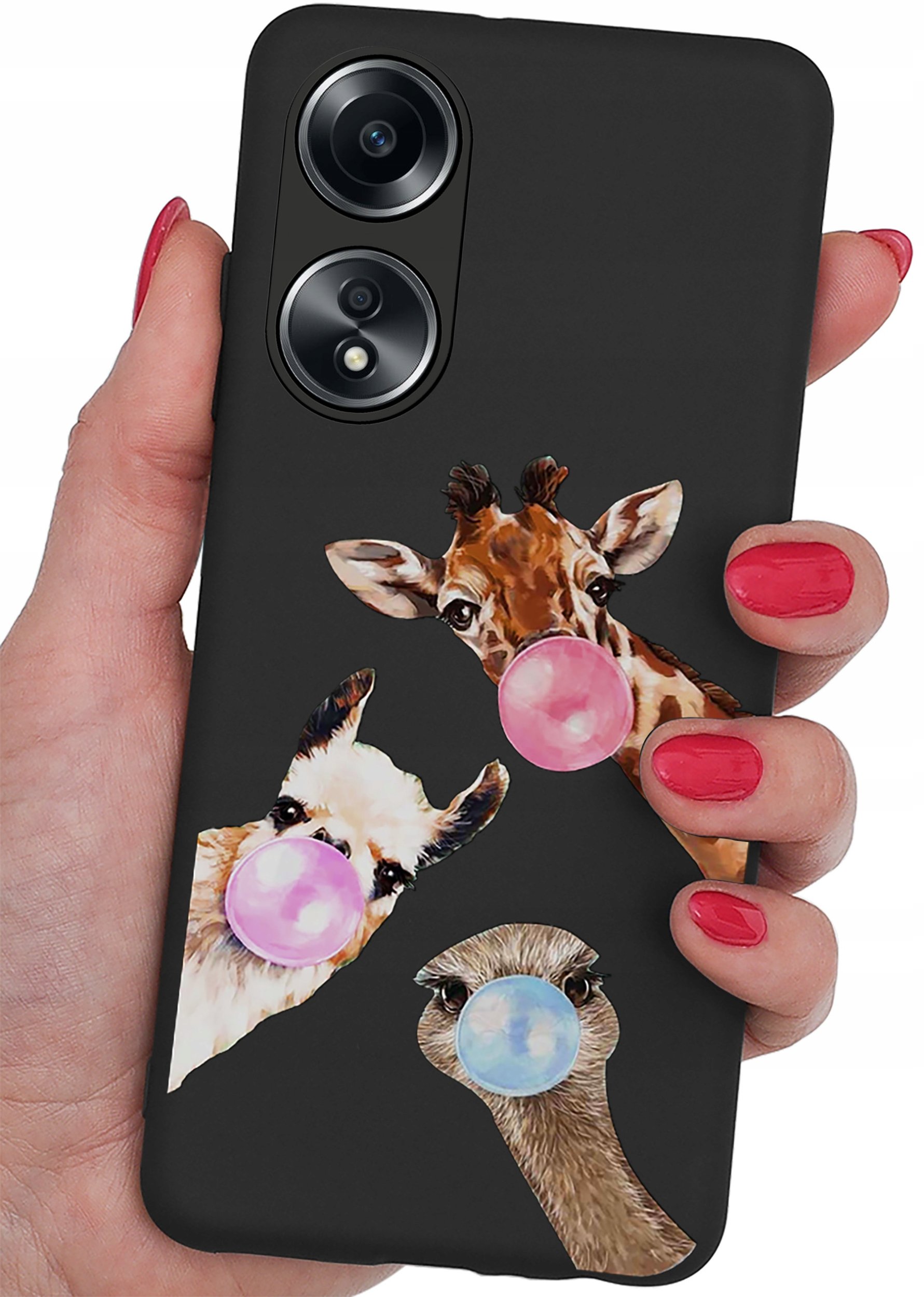 Etui do Oppo A38 4G CASE WZORY SOFT MATT PLECKI + SZKŁO OCHRONNE 9H