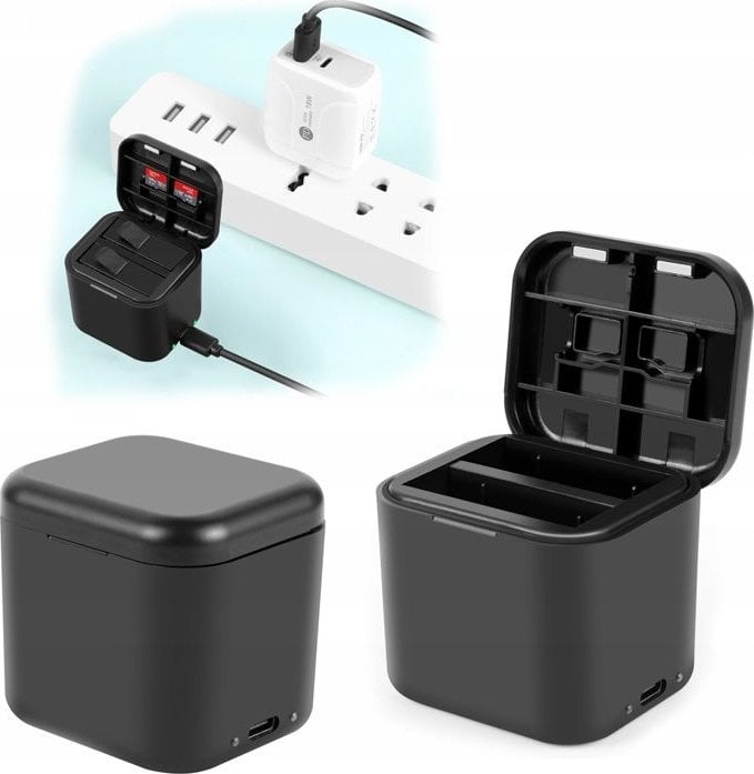 Ładowarka do aparatu Puluz Ładowarka Usb Na 2x Akumulator Bateria Do Insta360 Insta 360 Ace Pro / Ace / Pu968b