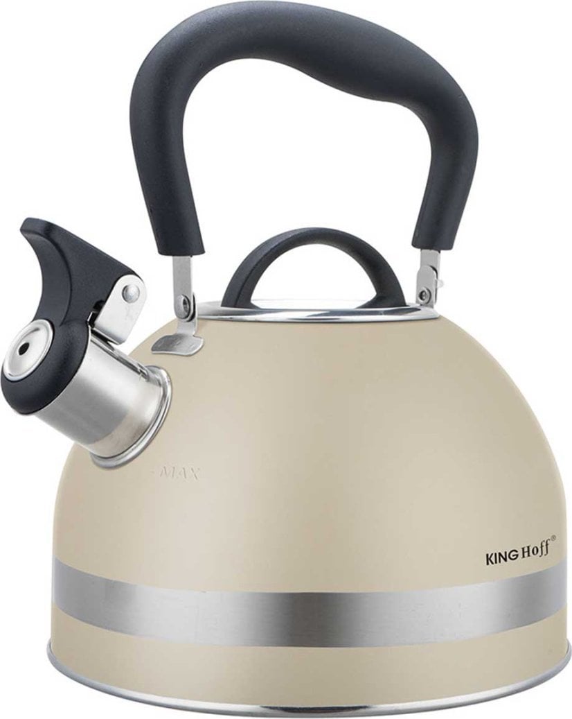 KingHoff CZAJNIK 1,8L Z GWIZDKIEM KINGHOFF KH-1854 BEŻOWY