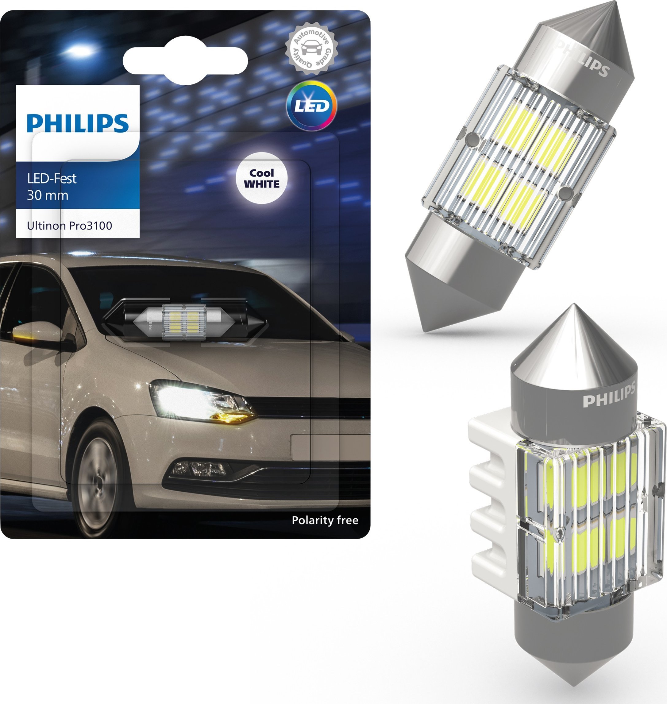 Osram Żarówka LED PHILIPS Ultinon Pro3100 30mm 6000K