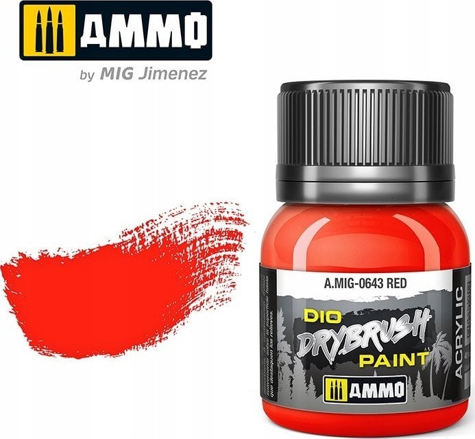 Vallejo Ammo: DIO Drybrush - Red