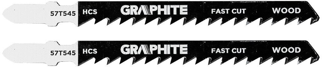 Brzeszczot do wyrzynarki, 6 TPI, HCS, uchwyt typu T, 2 szt., zgrubne cięcie