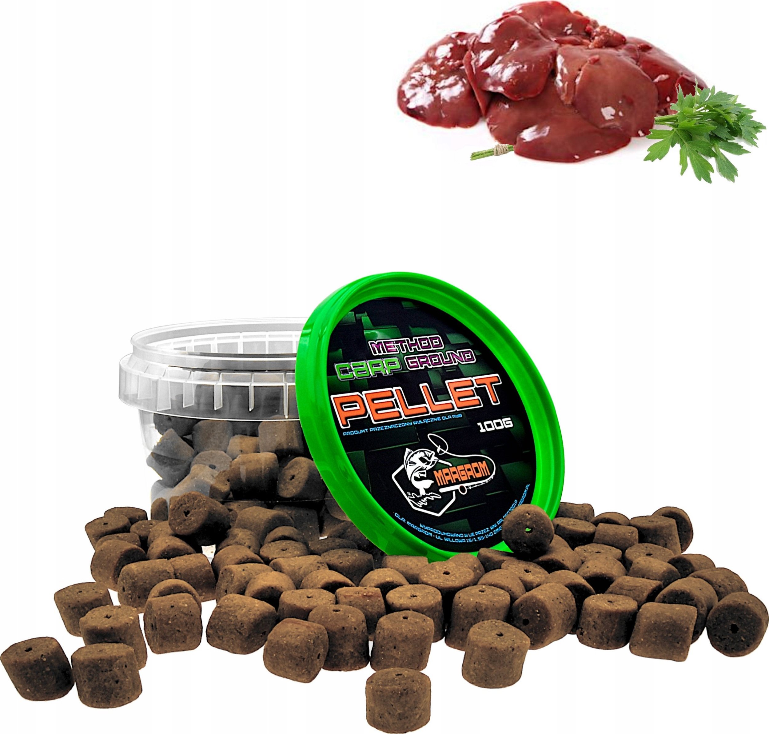 Margrom PELLET HACZYKOWY MARGROM 12mm 100g Wątroba