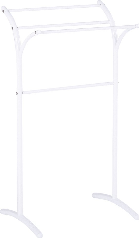 Beliani Stojak na ręczniki 51 x 91 cm biały YOPAL