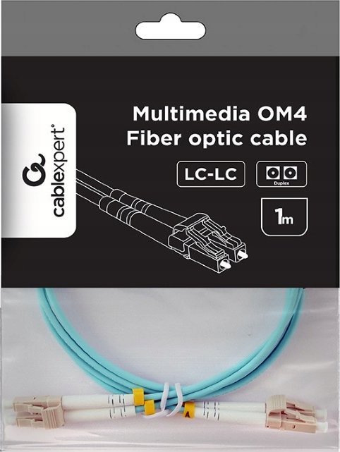 Gembird GEMBIRD patchcord światłowodowy wielomodowy duplex OM4 50/125 LC/LC 1m