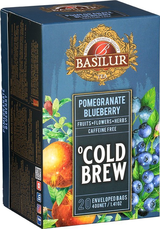 Basilur Herbata owocowa GRANAT BORÓWKA Cold Brew - 20 szt.