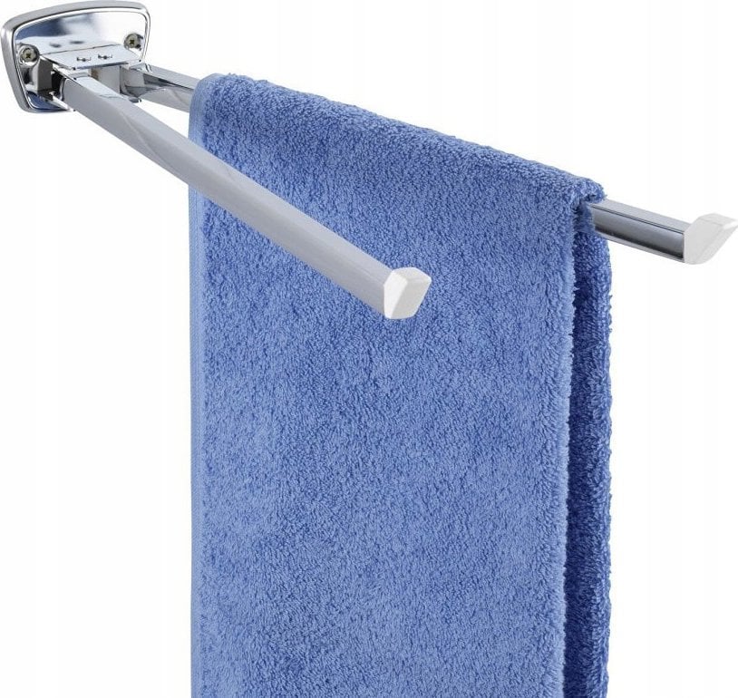 Wenko Podwójny uchwyt na ręczniki BASIC - stal nierdzewna, WENKO