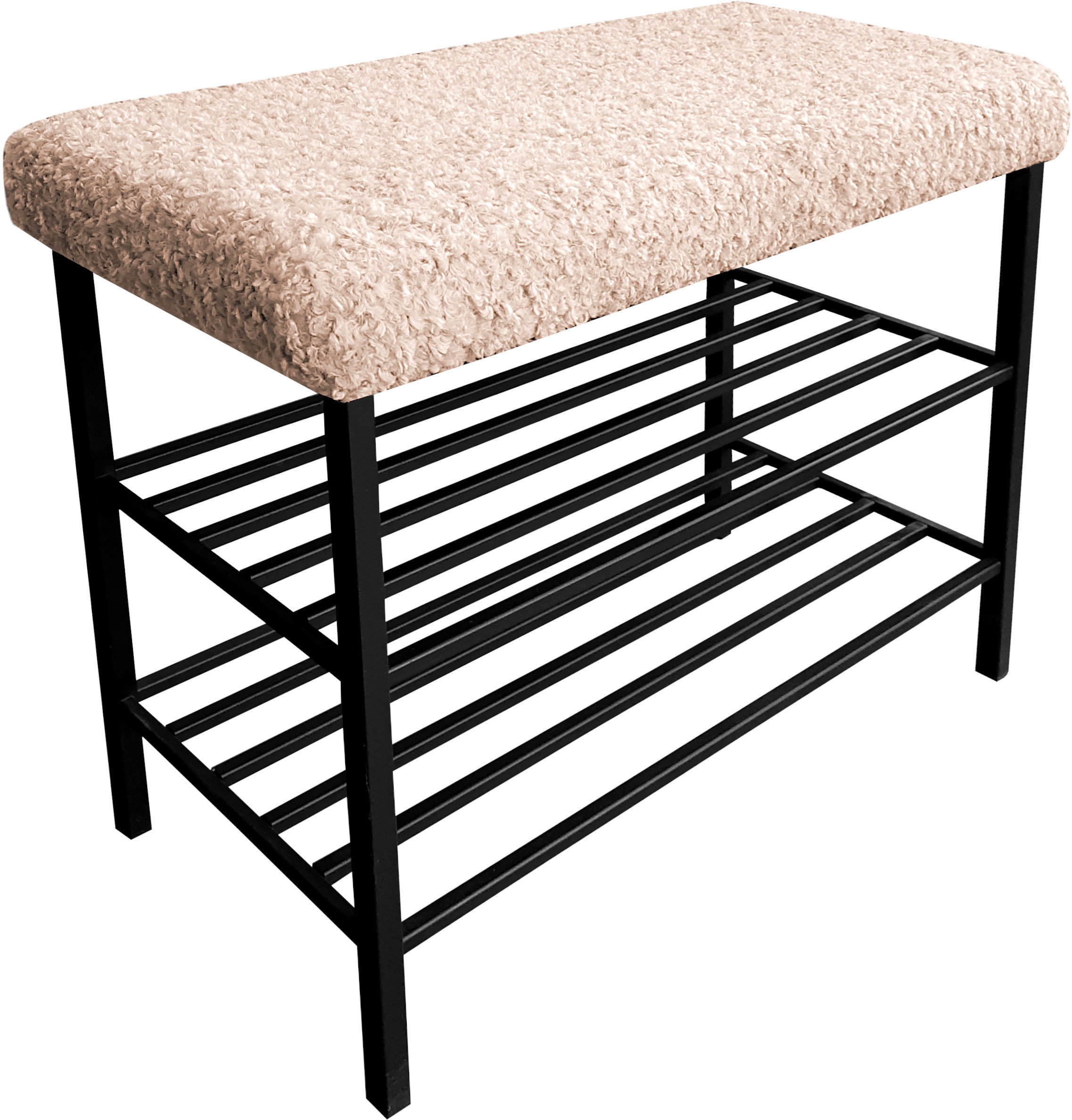 Szafka na buty Regał Półka stelaż czarny Rolf2