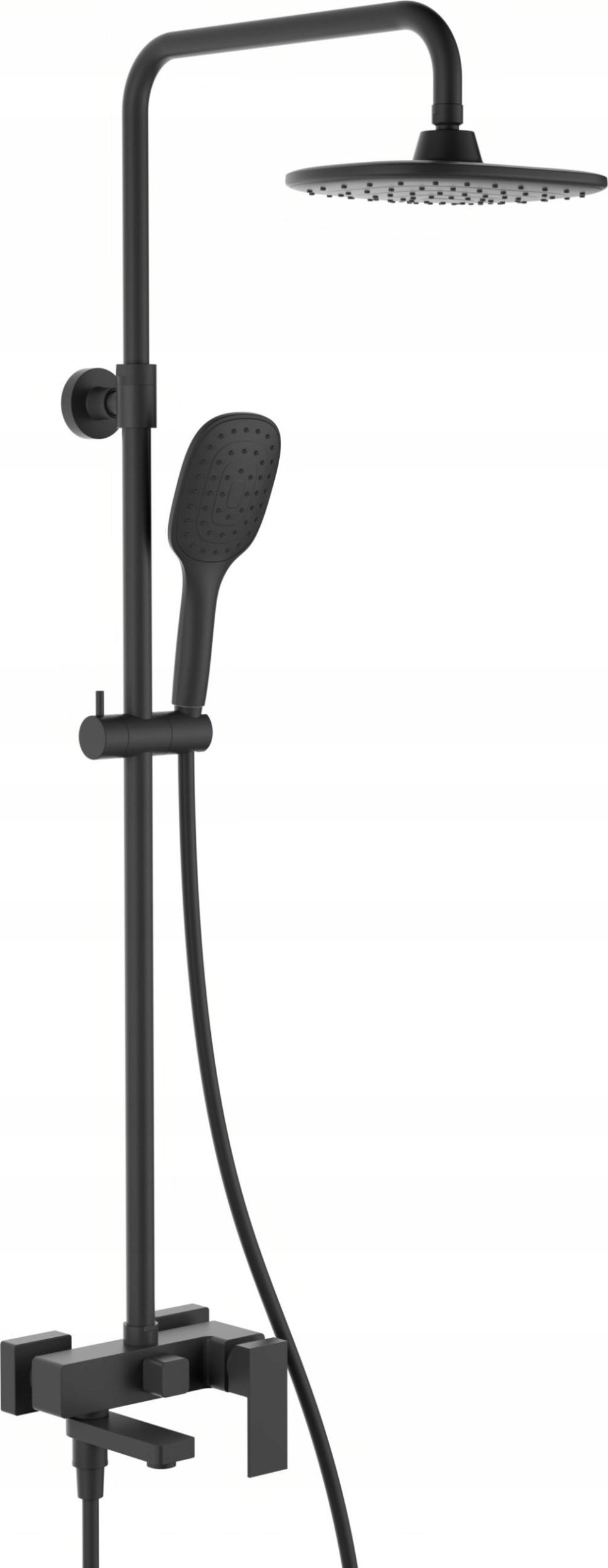 Deszczownica Alkotest 5056-915-81 / KFA / SPINEL / DESZCZOWNIA Z BATERIĄ NATRYSKOWĄ I SKŁADANĄ WYLEWKĄ, CZARNA /