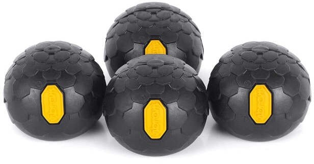 Ball Feet Set Vibram 55mm, Black