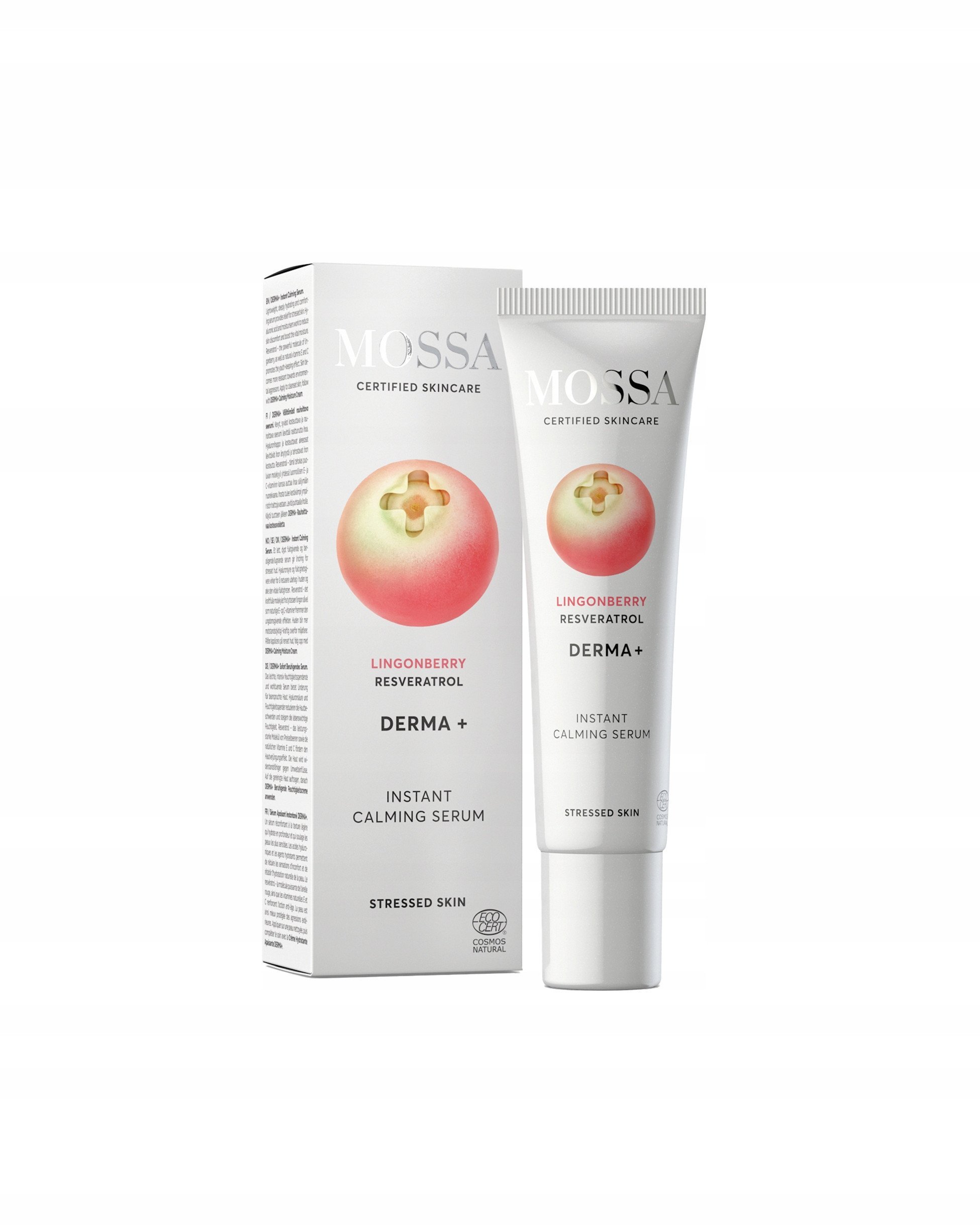 MOSSA_Uspokajające serum do skóry wrażliwej z Borówką Brusznicą i Resweratrolem 30ml