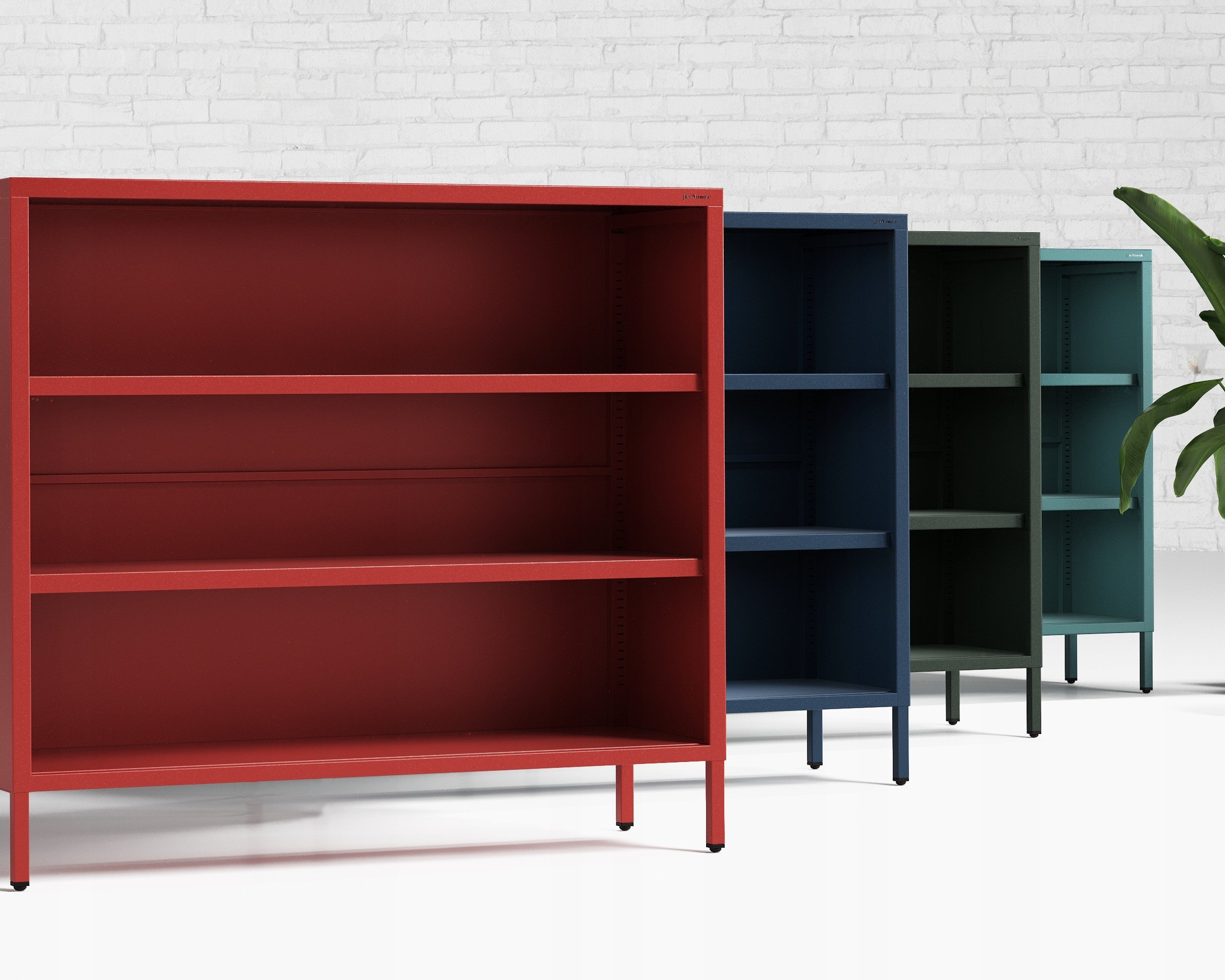 Niski regał LUCA, 1000 x 900 x 350 mm, Modern: granatowy