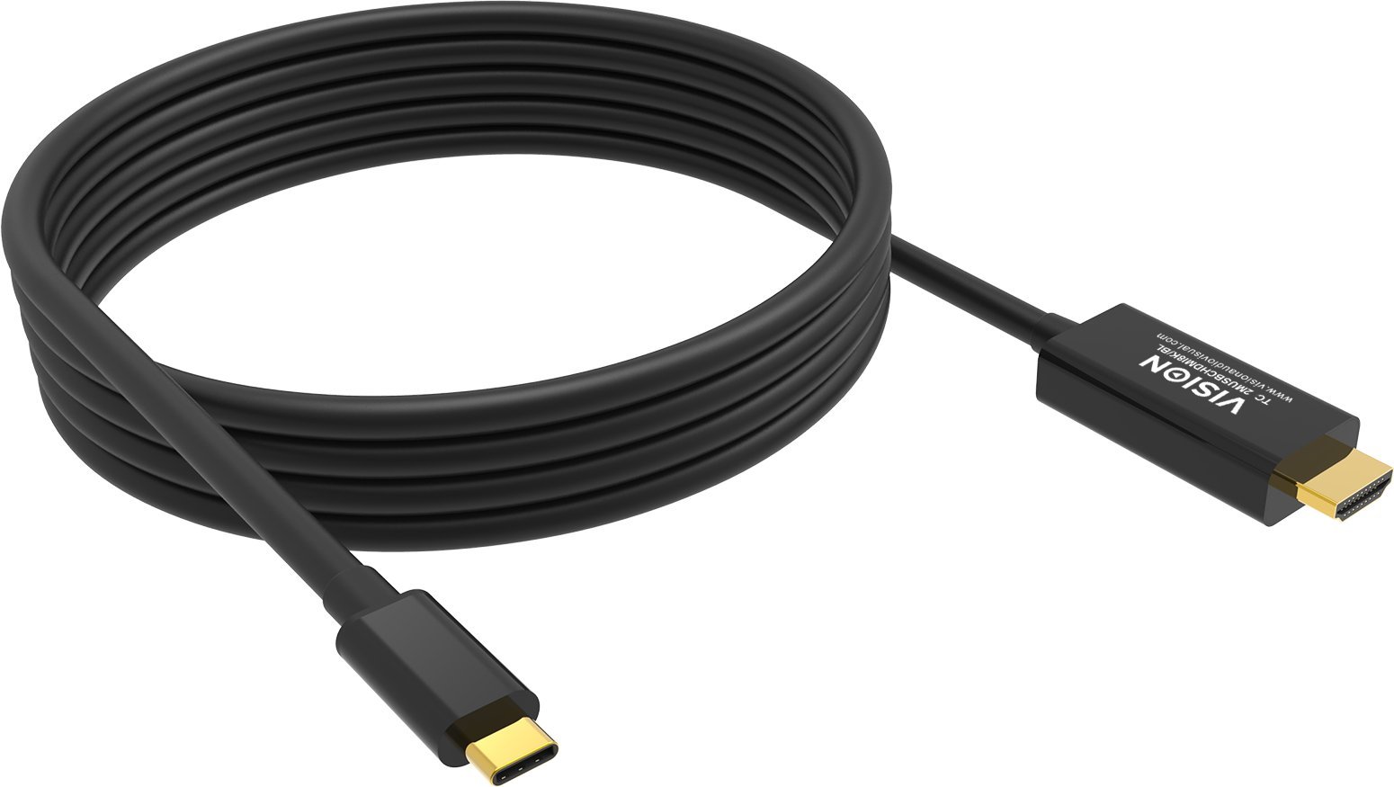 Kabel USB Vision USB-C - HDMI 2 m Czarny (TC 2MUSBCHDMI8K/BL)