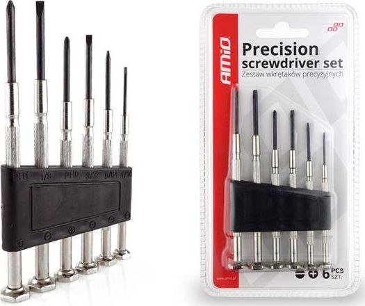 AMiO Zestaw wkrętaków precyzyjnych 6szt