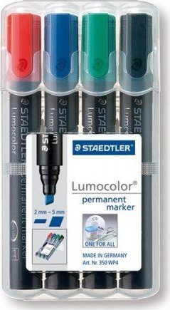 Staedtler Marker permanentny 4 kolory Ĺ›ciÄ™ty