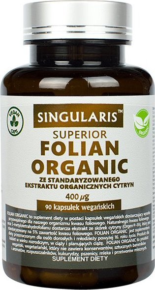 Singularis-Herbs Singularis Superior Folian Organic 400mcg 90 kapsułek - WYSYŁAMY W 24H!