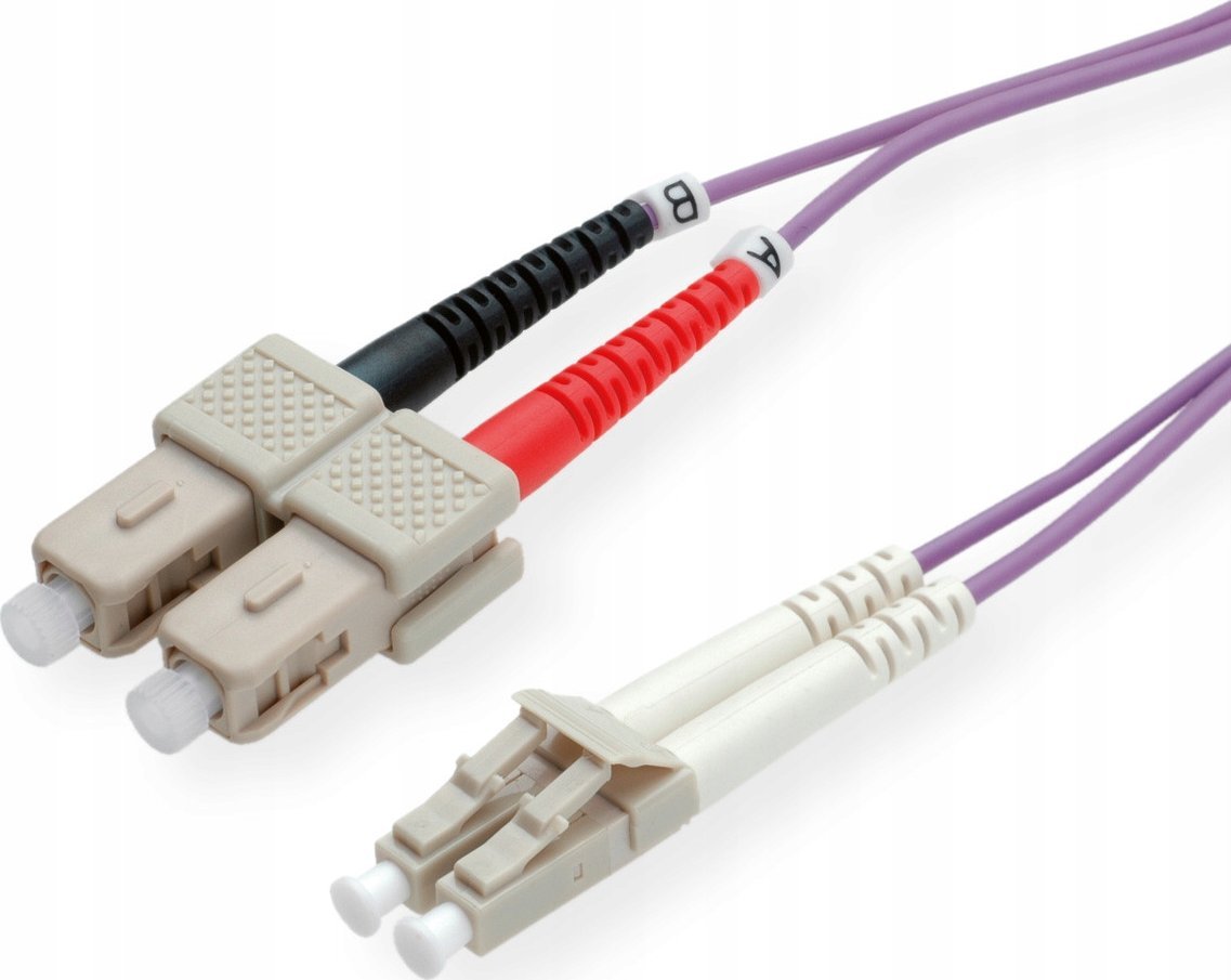 Roline ROLINE LWL- Cable 50/125µm OM4, LC/SC, violet 0,5m (21.15.8760)