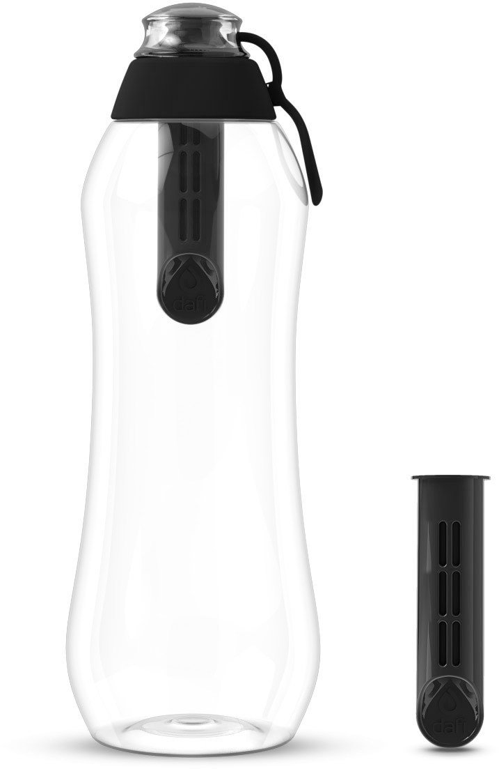 Butelka filtrująca Dafi SOFT czarna 0,7l z 5 filtrami węglowymi