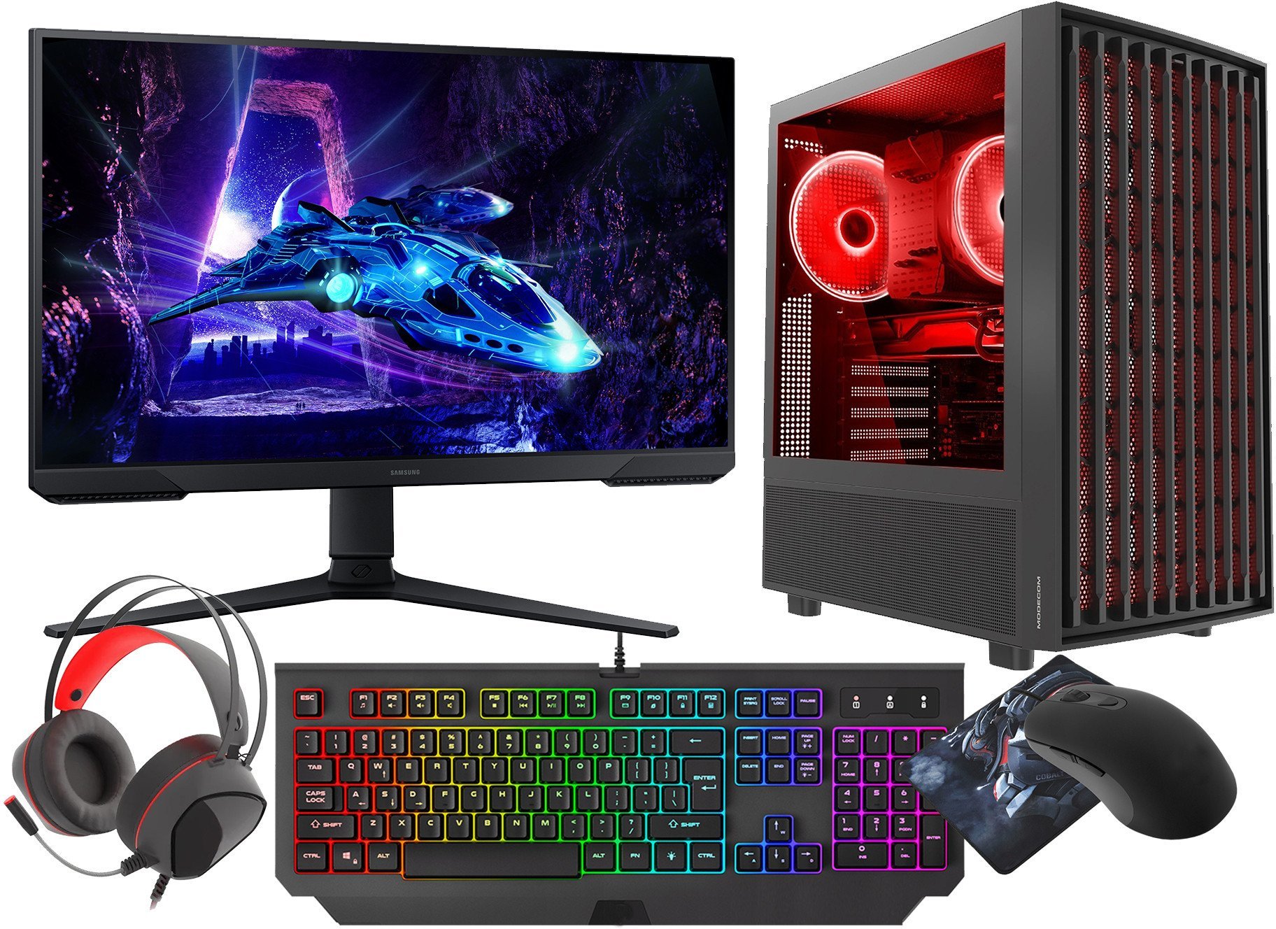 VIST Breeze PC Ryzen 7 8700F RTX 5060 32GB SSD 1TB W11 WiFi BT LCD 24" 180Hz DLSS 4