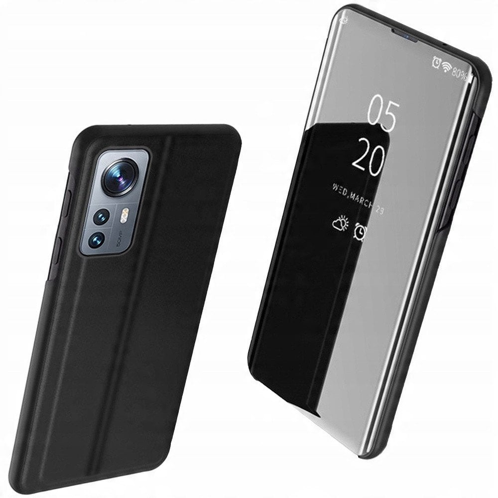 Clear View Case etui Xiaomi 12 Lite pokrowiec z klapką czarne