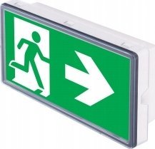 Intelight Oprawa ewakuacyjna/awaryjna VELLA LED ECO* SO 125 A 1H MT IP44 BLK / INLEWA 93696