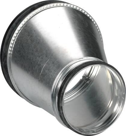 Lindab LINDAB Reduktion RLU 200-160, lang, excentrisk med nippel-/nippeltilslutning.