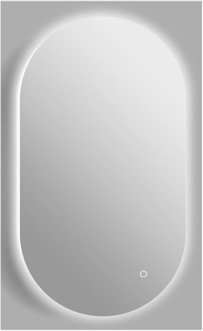 MIRROR VENTO SALERNO HANG W LIGHT 50X90