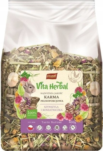 Vitapol Karma podstawowa Vita Herbal dla szynszyla 4x400g (ZVP-4316)