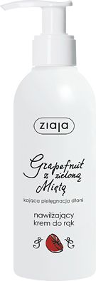 Ziaja Nawilżający krem do rąk grapefruit z zieloną miętą 200ml